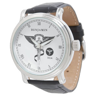 Chiropractic Medicine Symbol Custom Name Watch