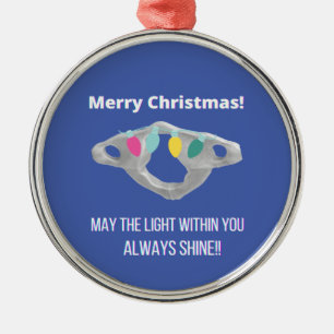 Chiropractic Merry Christmas! Metal Tree Decoration