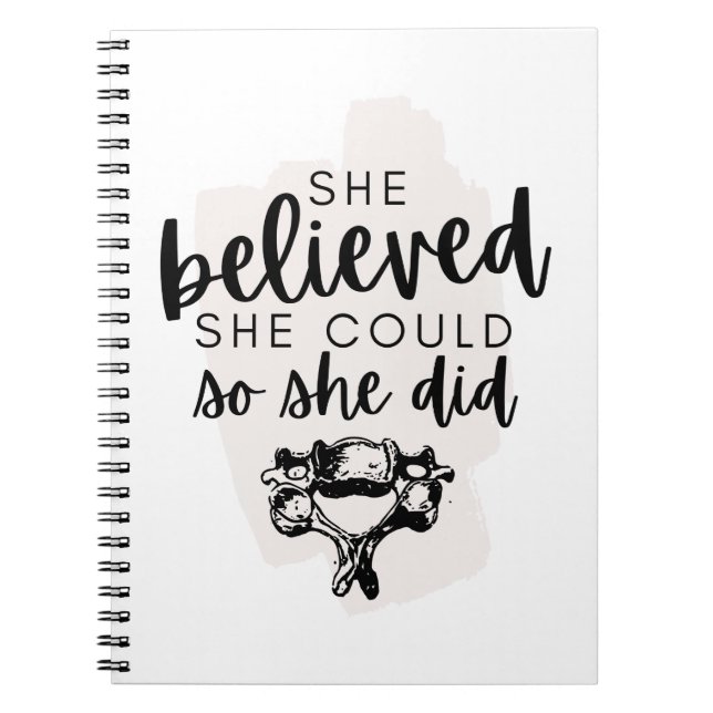 Chiropractic Notebook, Chiropractic Student, Chiro Notebook (Front)