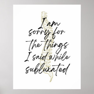 Chiropractic poster, chiropractor gift, chiro  poster