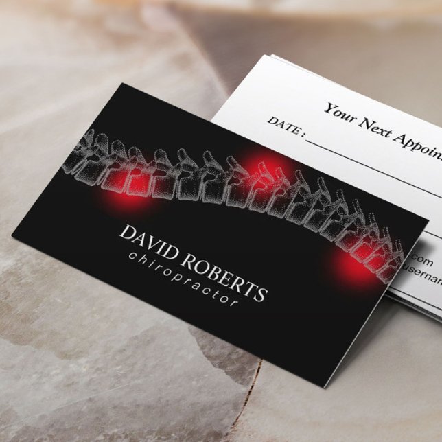 Chiropractic Professional Chiropractor Therapist  Appointment Card (Creator Uploaded)