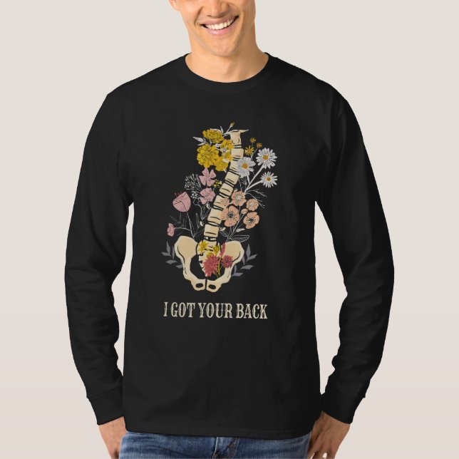 Chiropractic Quotes Floral Chiropractor T-Shirt (Front)