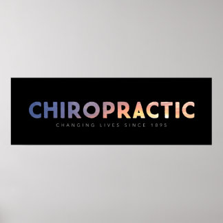 Chiropractic - Since 1895 (black) Poster