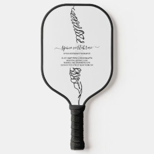 Chiropractic Spine Logo Pickleball Paddle