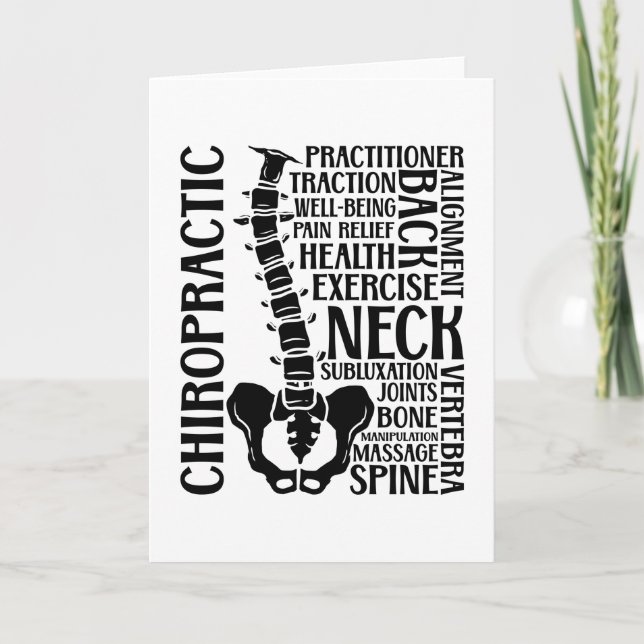 Chiropractic Spine Therapist Chiro Chiropractor Card (Front)