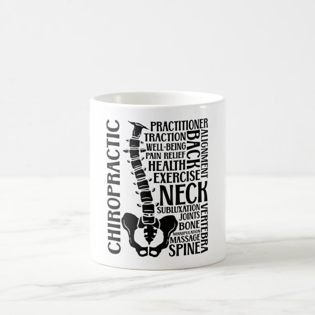 Chiropractic Spine Therapist Chiro Chiropractor Coffee Mug (Center)