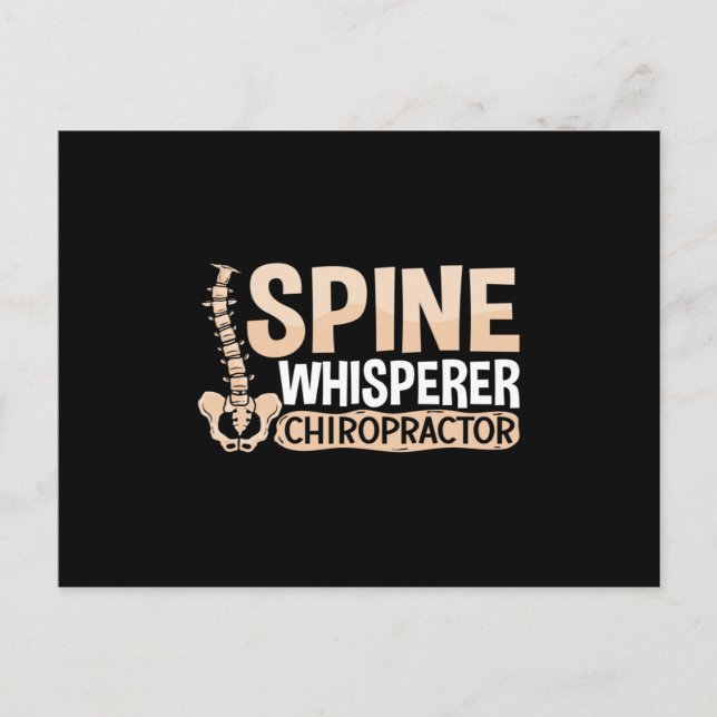 Chiropractic Spine Whisperer Chiropractor Chiro Postcard (Front)