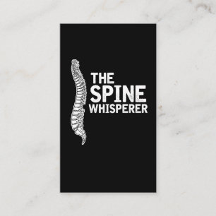 Chiropractic Spine Whisperer - Funny Chiropractor Business Card