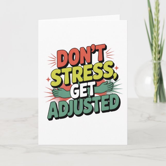 Chiropractic Stress Relief Back Adjustment Gift Card (Front)