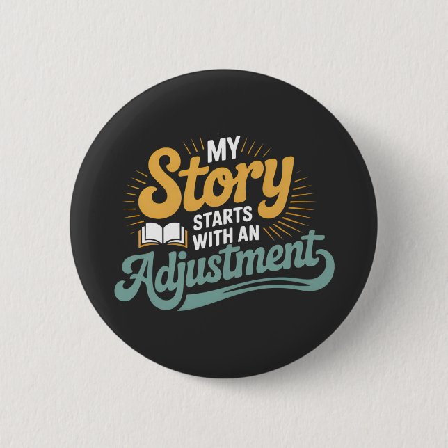 Chiropractic Student Motivation Spine Quote 6 Cm Round Badge (Front)