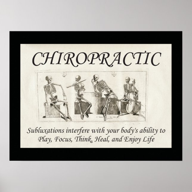 Chiropractic Subluxation Quote Poster (Front)