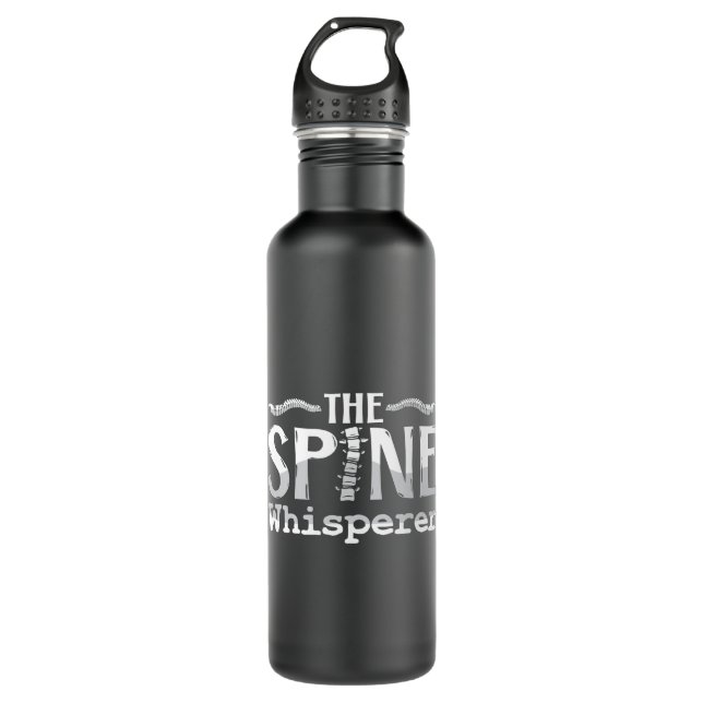 Chiropractic The Spine Whisperer Chiropractor 710 Ml Water Bottle (Front)