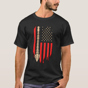 Chiropractic Usa Flag Chiropractor Spine Surgeon G T-Shirt