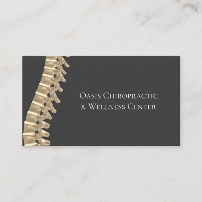 Chiropractic & Wellness Centre Business Card (Front)