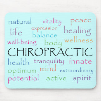 Chiropractic Words Mousepad