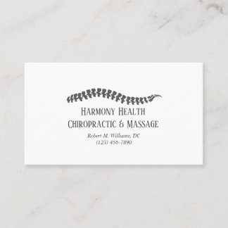 Chiropracticor Business Card