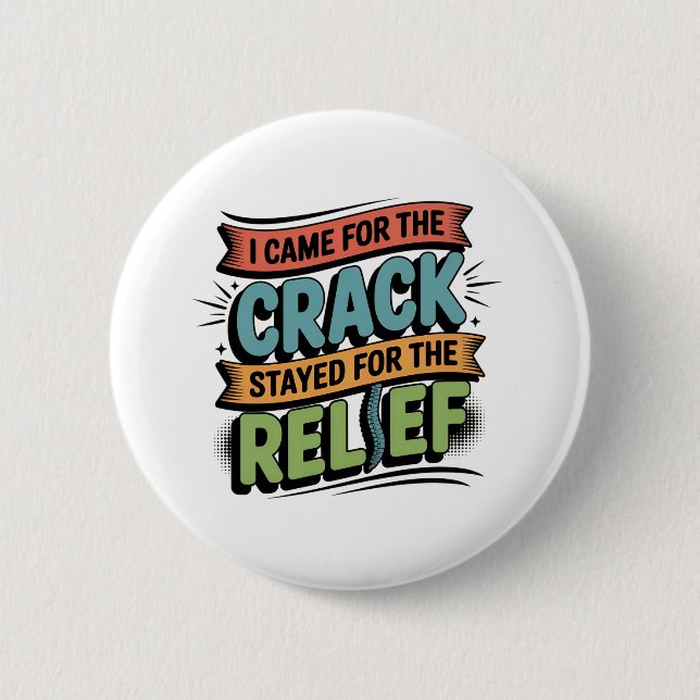 Chiropractor Back Relief Funny Gift 6 Cm Round Badge (Front)