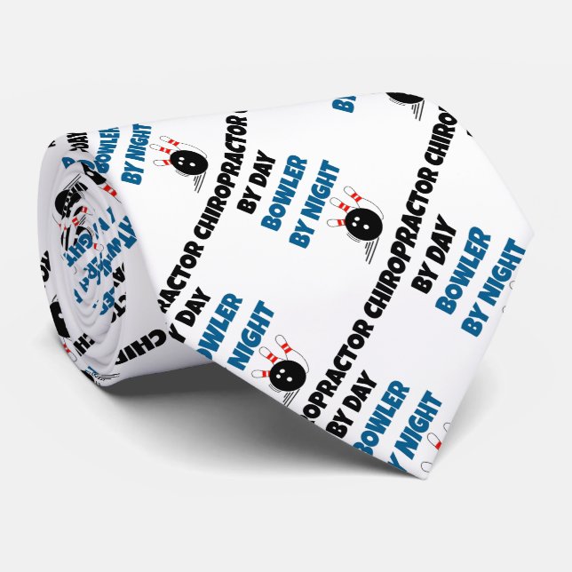 Chiropractor Bowler Tie (Rolled)