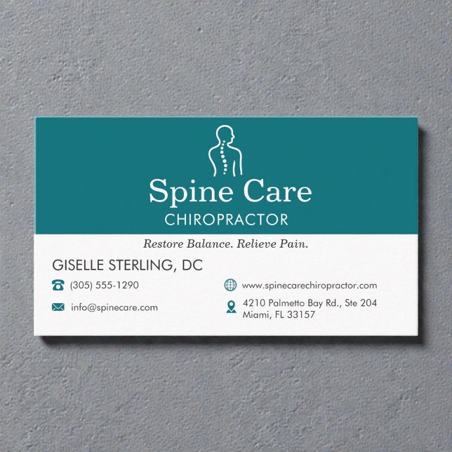 Chiropractor  business card (Creator Uploaded)