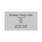 Chiropractor Business Card3