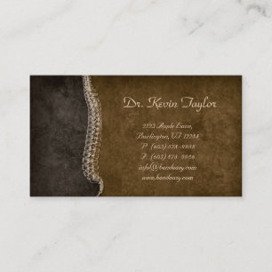 Chiropractor Business Card Chiropractic Spine