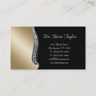 Chiropractor Business Card Chiropractic Spine
