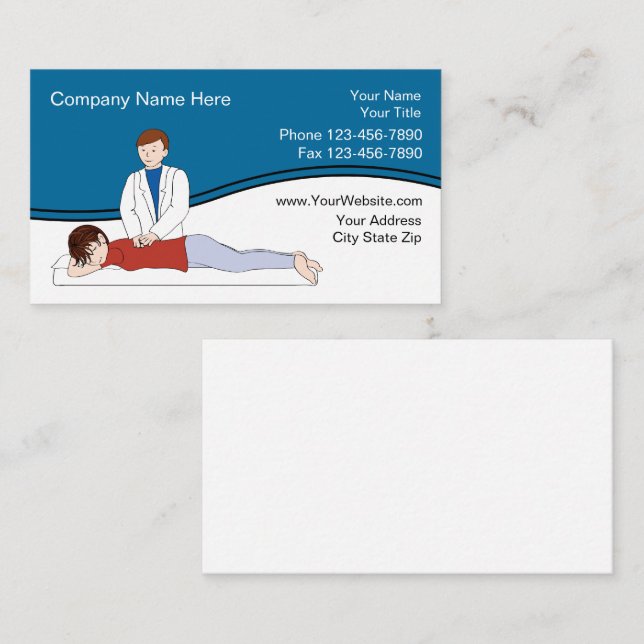 Chiropractor Business Cards (Front/Back)
