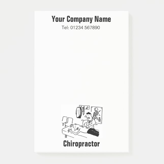 Chiropractor Cartoon Notes (Front)