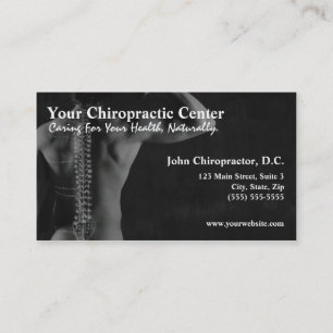 Chiropractor Chiropractic Business Cards