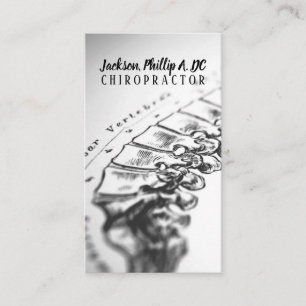 Chiropractor Chiropractic Clinic Therapy Massage Business Card