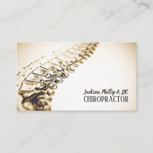 Chiropractor Chiropractic Clinic Therapy Massage Business Card