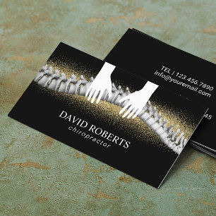 Chiropractor Chiropractic Healing Hands & Spine Business Card