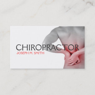 Chiropractor, Chiropractic, Health Business Card