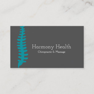 Chiropractor, Chiropractic, Health Business Card