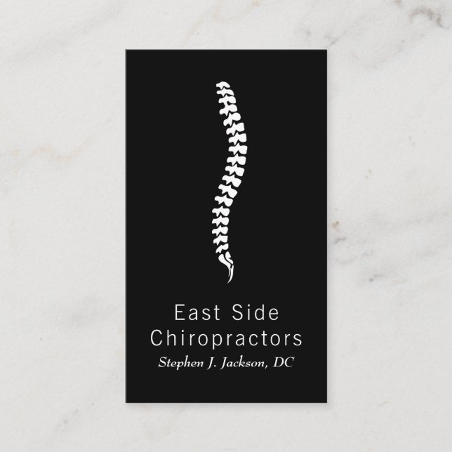 Chiropractor Chiropractic Health Business Card (Front)