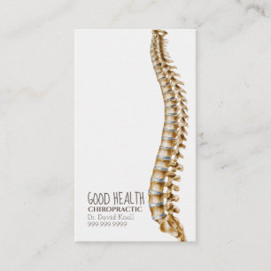 Chiropractor Chiropractic Health Wellness Clinic Business Card