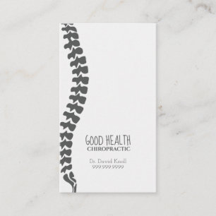 Chiropractor Chiropractic Health Wellness Clinic Business Card