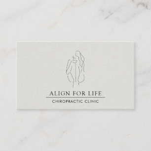 Chiropractor Chiropractic Minimalist Business Card