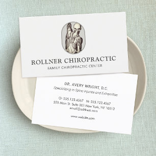 Chiropractor Chiropractic Spinal Injury Business Card