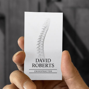 Chiropractor Chiropractic Spine Adjust Therapist Business Card