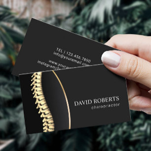 Chiropractor Chiropractic Spine Adjust Therapist Business Card
