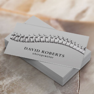 Chiropractor Chiropractic Spine Therapist Plain Business Card