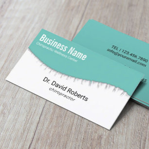 Chiropractor Chiropractic Spine Wellness Chiro Business Card