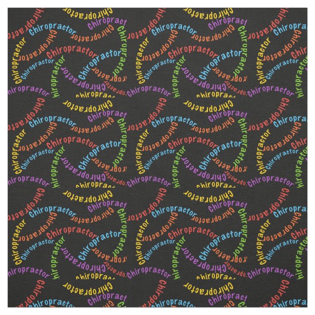 Chiropractor Fabric in Black (Swatch)