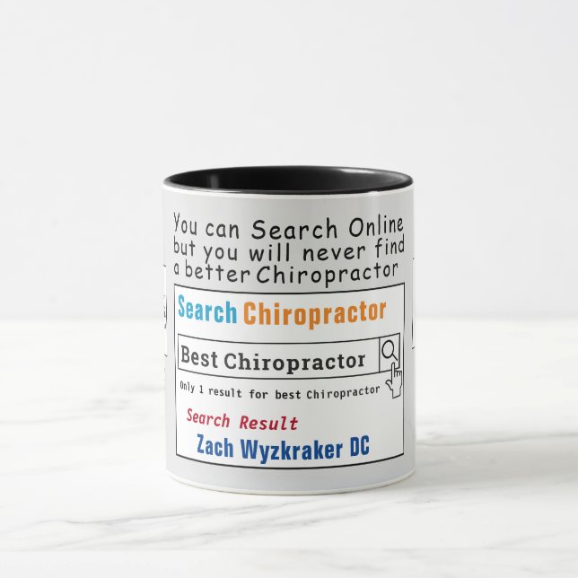 Chiropractor Funny Best Search Mug (Center)