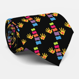 Chiropractor Hands and Spines Tie