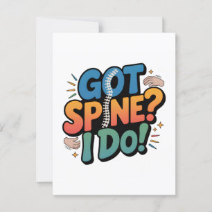 Chiropractor Humour Spine Health Quote Postcard