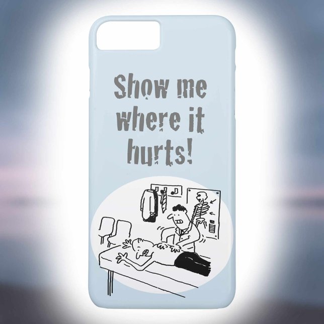 Chiropractor is Treating a Patient Funny Cartoon Case-Mate iPhone Case (Creator Uploaded)