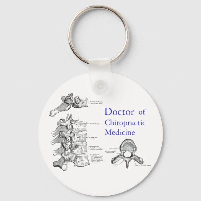 Chiropractor Key-chain Key Ring (Front)