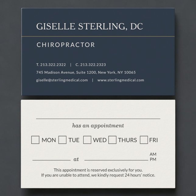 Chiropractor Office Appointment Reminder Card (Creator Uploaded)